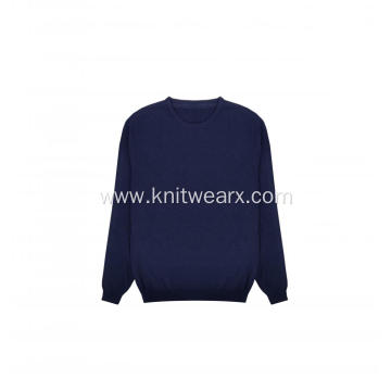 Men's Knitted Wool Sweater Crewneck Pullover
